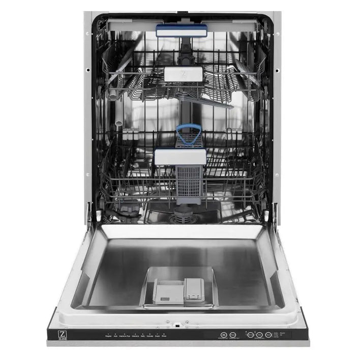 ZLINE 24" Tallac Series Top Control Dishwasher in DuraSnow® Stainless Steel with 3rd Rack, DWV-SN-24 ZLINE