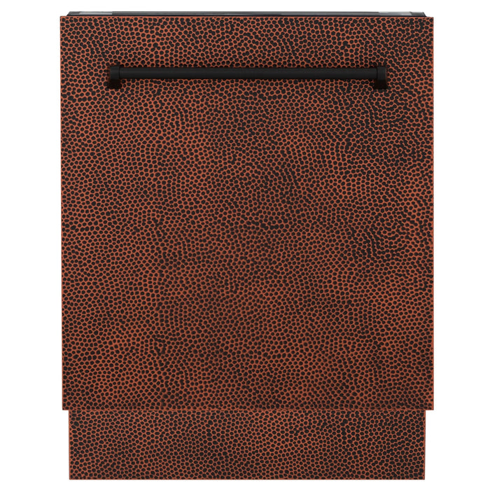 ZLINE 24" Tallac Series Top Control Dishwasher in Hand Hammered Copper with 3rd Rack, DWV-HH-24 ZLINE