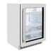 ZLINE 24" Touchstone 151 Can Beverage Fridge with Stainless Steel Glass Door,  RBSO-GS-24 ZLINE Dreamwood Living