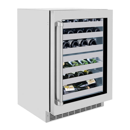 ZLINE 24" Touchstone Dual Zone 44 Bottle Wine Cooler with Stainless Steel Glass Door,  RWDO-GS-24 ZLINE Dreamwood Living