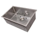 ZLINE 27" Meribel Undermount Single Bowl DuraSnow® Stainless Steel Kitchen Sink with Bottom Grid, SRS-27S ZLINE Dreamwood Living