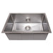 ZLINE 27" Meribel Undermount Single Bowl DuraSnow® Stainless Steel Kitchen Sink with Bottom Grid, SRS-27S ZLINE Dreamwood Living
