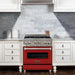 ZLINE 30" All Gas Range in Stainless Steel with Red Matte Door, RG-RM-30 ZLINE