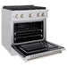 ZLINE 30" All Gas Range with Convection Oven and 4 Brass Burners in Stainless Steel, SGR-BR-30 ZLINE Dreamwood Living