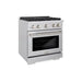 ZLINE 30" All Gas Range with Convection Oven and 4 Brass Burners in Stainless Steel, SGR-BR-30 ZLINE Dreamwood Living