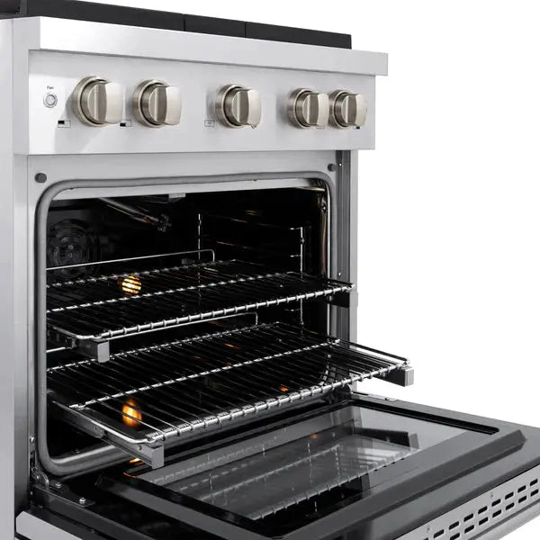 ZLINE 30" All Gas Range with Convection Oven and 4 Brass Burners in Stainless Steel, SGR-BR-30 ZLINE Dreamwood Living