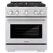 ZLINE 30" All Gas Range with Convection Oven and 4 Burners in Stainless Steel, SGR30 ZLINE
