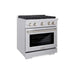 ZLINE 30" All Gas Range with Convection Oven and 4 Burners in Stainless Steel, SGR30 ZLINE