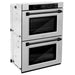 ZLINE 30" Autograph Double Wall Oven with Air Fry and Self-Clean in DuraSnow® Stainless Steel and Black Matte Handle, WADSZ-30-MB ZLINE Dreamwood Living