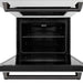 ZLINE 30" Autograph Double Wall Oven with Air Fry and Self-Clean in DuraSnow® Stainless Steel and Black Matte Handle, WADSZ-30-MB ZLINE Dreamwood Living