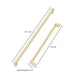 ZLINE 30" Autograph Edition Built-in Refrigerator Handle in Polished Gold, RBIVHZ-G-30 ZLINE Dreamwood Living