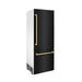 ZLINE 30" Autograph Edition Built-in Refrigerator in Black Stainless Steel with Gold Accents, RBIVZ-BS-30-G ZLINE Dreamwood Living