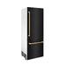 ZLINE 30" Autograph Edition Built-in Refrigerator in Black Stainless with Champagne Bronze Accents, RBIVZ-BS-30-CB ZLINE Dreamwood Living