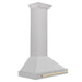 ZLINE 30" Autograph Edition Convertible Wall Mount Range Hood in DuraSnow® Stainless Steel with Gold Handle, KB4SNZ-30-G ZLINE Dreamwood Living