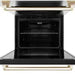 ZLINE 30" Autograph Edition Double Wall Oven with Air Fry and Self-Clean in Stainless Steel and Gold Handle, WADZ-30-G ZLINE Dreamwood Living