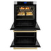 ZLINE 30" Autograph Edition Double Wall Oven with Air Fry and Self-Clean in Stainless Steel and Gold Handle, WADZ-30-G ZLINE Dreamwood Living