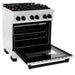 ZLINE 30" Autograph Edition Dual Fuel Range in DuraSnow® Stainless Steel with Matte Black Accents, RASZ-SN-30-MB ZLINE Dreamwood Living