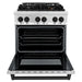ZLINE 30" Autograph Edition Dual Fuel Range in Stainless Steel with Matte Black Accents, RAZ-30-MB ZLINE Dreamwood Living