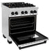 ZLINE 30" Autograph Edition Dual Fuel Range in Stainless Steel with Matte Black Accents, RAZ-30-MB ZLINE Dreamwood Living