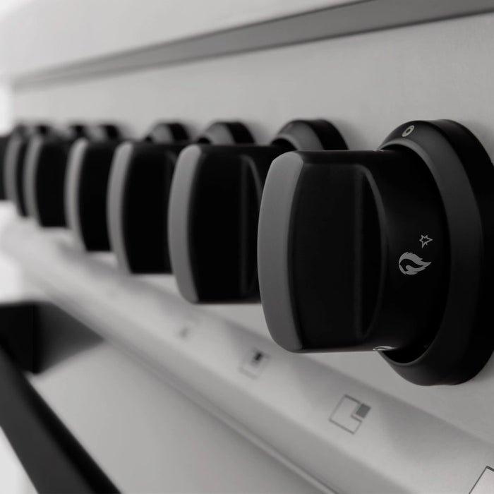 ZLINE 30" Autograph Edition Dual Fuel Range in Stainless Steel with Matte Black Accents, RAZ-30-MB ZLINE Dreamwood Living