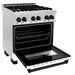 ZLINE 30" Autograph Edition Dual Fuel Range with White Matte Door and Matte Black Accents, RAZ-WM-30-M ZLINE Dreamwood Living