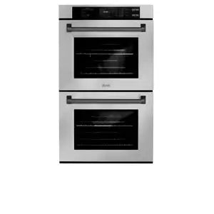 ZLINE 30" Autograph Edition Professional True Convection Double Wall Oven with Air Fry and Self Clean in Stainless Steel with Matte Black Handles, WADZ-30-MB ZLINE Dreamwood Living