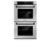ZLINE 30" Autograph Edition Professional True Convection Double Wall Oven with Air Fry and Self Clean in Stainless Steel with Matte Black Handles, WADZ-30-MB ZLINE Dreamwood Living