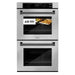 ZLINE 30" Autograph Edition Professional True Convection Double Wall Oven with Air Fry and Self Clean in Stainless Steel with Matte Black Handles, WADZ-30-MB ZLINE Dreamwood Living
