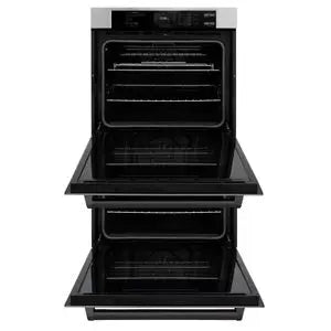 ZLINE 30" Autograph Edition Professional True Convection Double Wall Oven with Air Fry and Self Clean in Stainless Steel with Matte Black Handles, WADZ-30-MB ZLINE Dreamwood Living