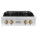 ZLINE 30" Autograph Edition Rangetop in Stainless Steel with Champagne Bronze Accents, RTZ-30-C ZLINE Dreamwood Living
