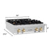 ZLINE 30" Autograph Edition Rangetop in Stainless Steel with Gold Accents, RTZ-30-G ZLINE Dreamwood Living