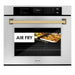ZLINE 30" Autograph Edition Single Wall Oven with Air Fry and Self-Clean in Stainless Steel with Gold Handle, WASZ-30-G ZLINE Dreamwood Living
