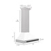 ZLINE 30" Autograph Edition Wall Mount Range Hood in DuraSnow® Stainless Steel with White Matte Shell and Matte Black Handle, KB4SNZ-WM30-MB ZLINE Dreamwood Living