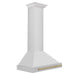 ZLINE 30" Autograph Edition Wall Mount Range Hood in Stainless Steel with Champagne Bronze Handle, KB4STZ-30-CB ZLINE Dreamwood Living