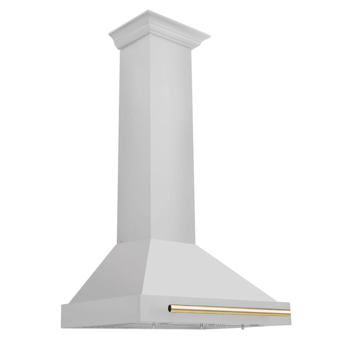 ZLINE 30" Autograph Edition Wall Mount Range Hood in Stainless Steel with Gold Handle, KB4STZ-30-G ZLINE Dreamwood Living
