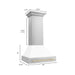 ZLINE 30" Autograph Edition Wall Mount Range Hood with White Matte Shell and Gold Handle, 8654STZ-WM30-G ZLINE Dreamwood Living