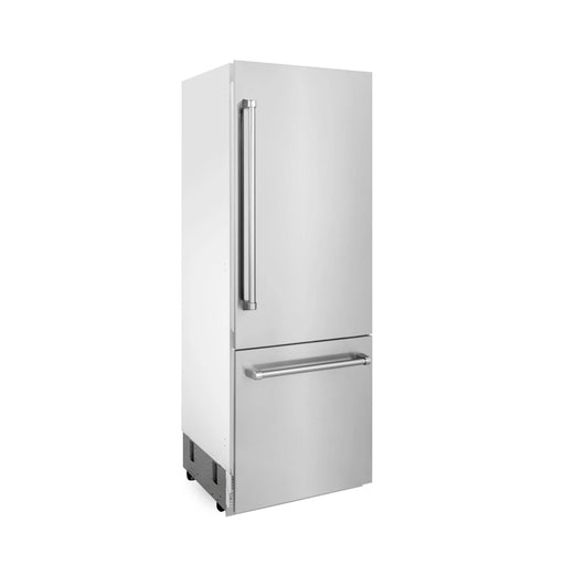 ZLINE 30" Built-In 2-Door Bottom Freezer Refrigerator with Internal Water and Ice Dispenser, RBIV-304-30 ZLINE