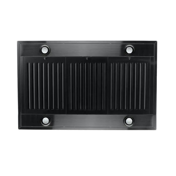 ZLINE 30" Convertible Island Mount Range Hood in Black Stainless Steel, BSKE2iN-30 ZLINE