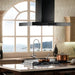 ZLINE 30" Convertible Island Mount Range Hood in Black Stainless Steel, BSKE2iN-30 ZLINE