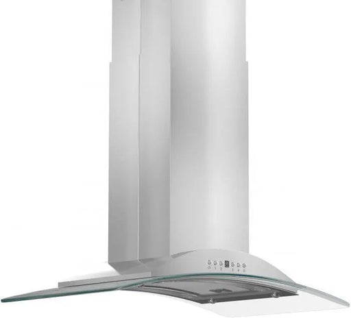 ZLINE 30" Convertible Vent Island Mount Range Hood in Stainless Steel & Glass, GL9i-30 ZLINE