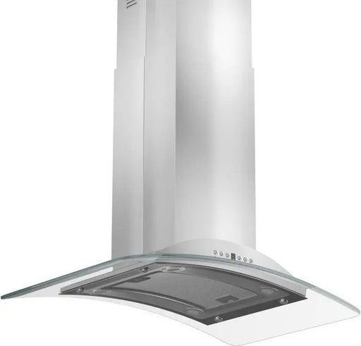 ZLINE 30" Convertible Vent Island Mount Range Hood in Stainless Steel & Glass, GL9i-30 ZLINE