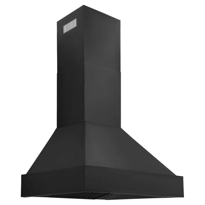 ZLINE 30" Convertible Vent Wall Mount Range Hood in Black Stainless Steel, BS655N-30 ZLINE