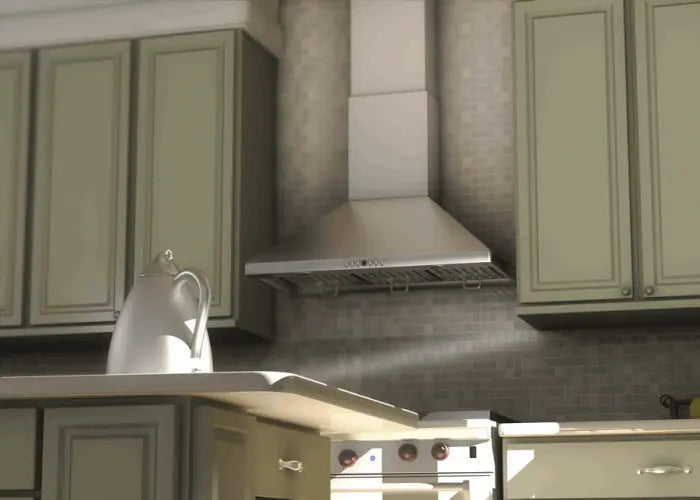 ZLINE 30" Convertible Vent Wall Mount Range Hood in Stainless Steel, KF1-30 ZLINE