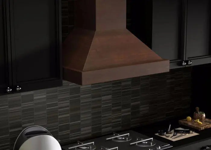 ZLINE 30" Convertible Vent Wooden Wall Mount Range Hood in Walnut, KBRR-30 ZLINE