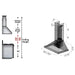 ZLINE 30" Convertible Wall Mount Range Hood in Black Stainless Steel, BSKBN-30 ZLINE