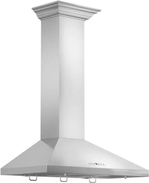 ZLINE 30" Convertible Wall Mount Range Hood in Stainless Steel with Crown Molding, KL2CRN-30 ZLINE