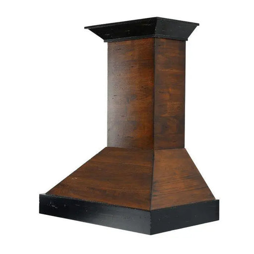 ZLINE 30" Designer Series Wooden Wall Mount Range Hood in Antigua and Walnut, KBAR-30 ZLINE