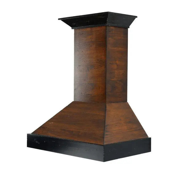 ZLINE 30" Designer Series Wooden Wall Mount Range Hood in Antigua and Walnut, KBAR-30 ZLINE