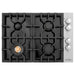 ZLINE 30" Dropin Cooktop with 4 Gas Brass Burners and Black Porcelain Top, RC-BR-30-PBT ZLINE