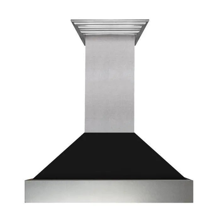 ZLINE 30" Ducted Wall Mount Range Hood in DuraSnow® Stainless Steel with Black Matte Shell, 8654BLM-30 ZLINE Dreamwood Living